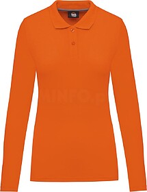 WK277C Polo de senhora manga comprida tam: S cor: Orange : W...