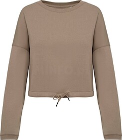NS429 Sweatshirt eco-respons&rsquo;ável decote redondo over...