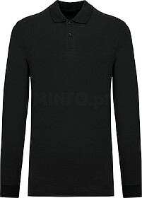 K2027C Polo em malha piqué manga comprida Bio180 de homem t...