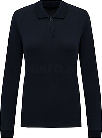 K2028C Polo em malha piqué manga comprida Bio180 de senhora...
