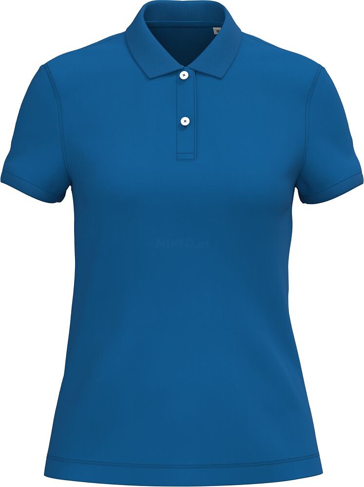 Polo eco-responsável em malha piqué de senhora NS208