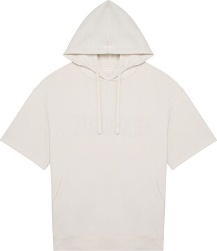 Sweatshirt eco-responsável com capuz e ombros descaídos manga curta French Terry unissexo NS406