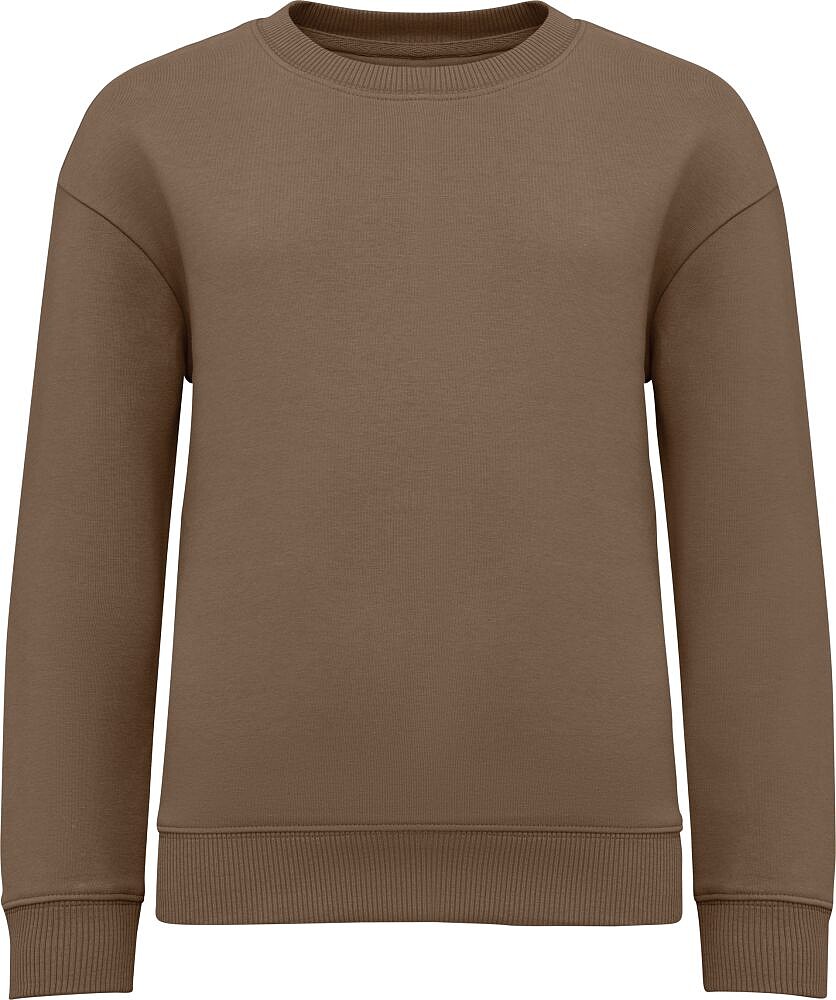 Sweatshirt eco-responsável decote redondo oversize de criança NS437