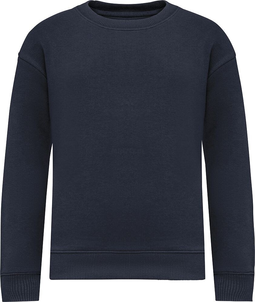 Sweatshirt eco-responsável decote redondo oversize de criança NS437