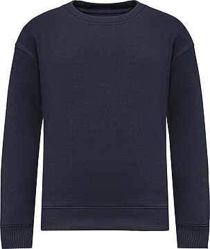 Sweatshirt eco-responsável decote redondo oversize de criança NS437