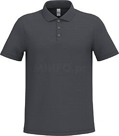 IB220C Polo piqué de homem tam: XS cor: Ideal Dark Grey : i...