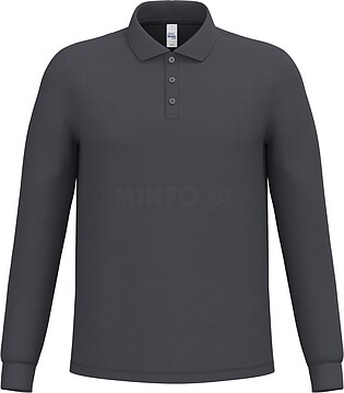 Polo piqué manga comprida de homem IB222