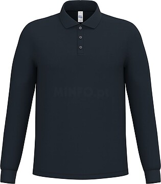 Polo piqué manga comprida de homem IB222