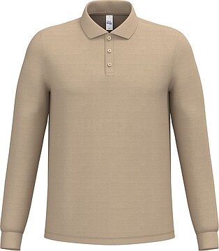Polo piqué manga comprida de homem IB290