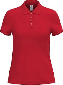 IB296C Polo piqué de senhora tam: M cor: Ideal Red : iDeal ...