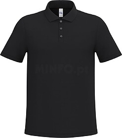 IB295C Polo piqué de homem tam: M cor: Ideal Black : iDeal ...
