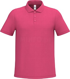 IB295C Polo piqué de homem tam: M cor: Ideal Fuchsia : iDea...