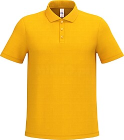 IB295C Polo piqué de homem tam: M cor: Ideal Gold : iDeal B...