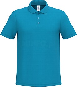 IB295C Polo piqué de homem tam: L cor: Ideal Atoll Blue : i...