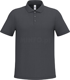 IB295C Polo piqué de homem tam: XL cor: Ideal Dark Grey : i...