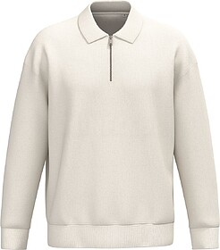 NS432 Sweatshirt eco-responsável 1/2 fecho com gola tipo po...