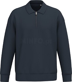 NS432 Sweatshirt eco-responsável 1/2 fecho com gola tipo po...
