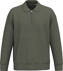 NS432 Sweatshirt eco-responsável 1/2 fecho com gola tipo po...