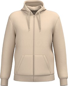 K4042 Sweatshirt reciclada com fecho e capuz unissexo tam: M...