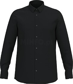 K595 Camisa Oxford manga comprida de homem tam: L cor: Black...