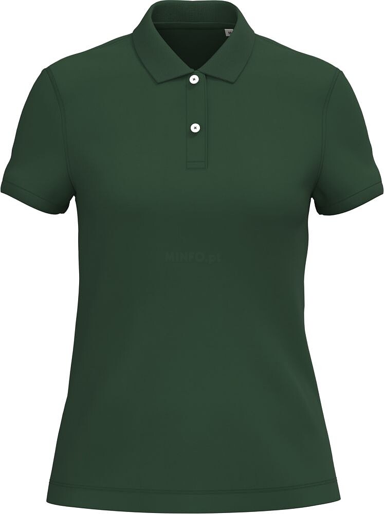 Polo eco-responsável em malha piqué de senhora NS208