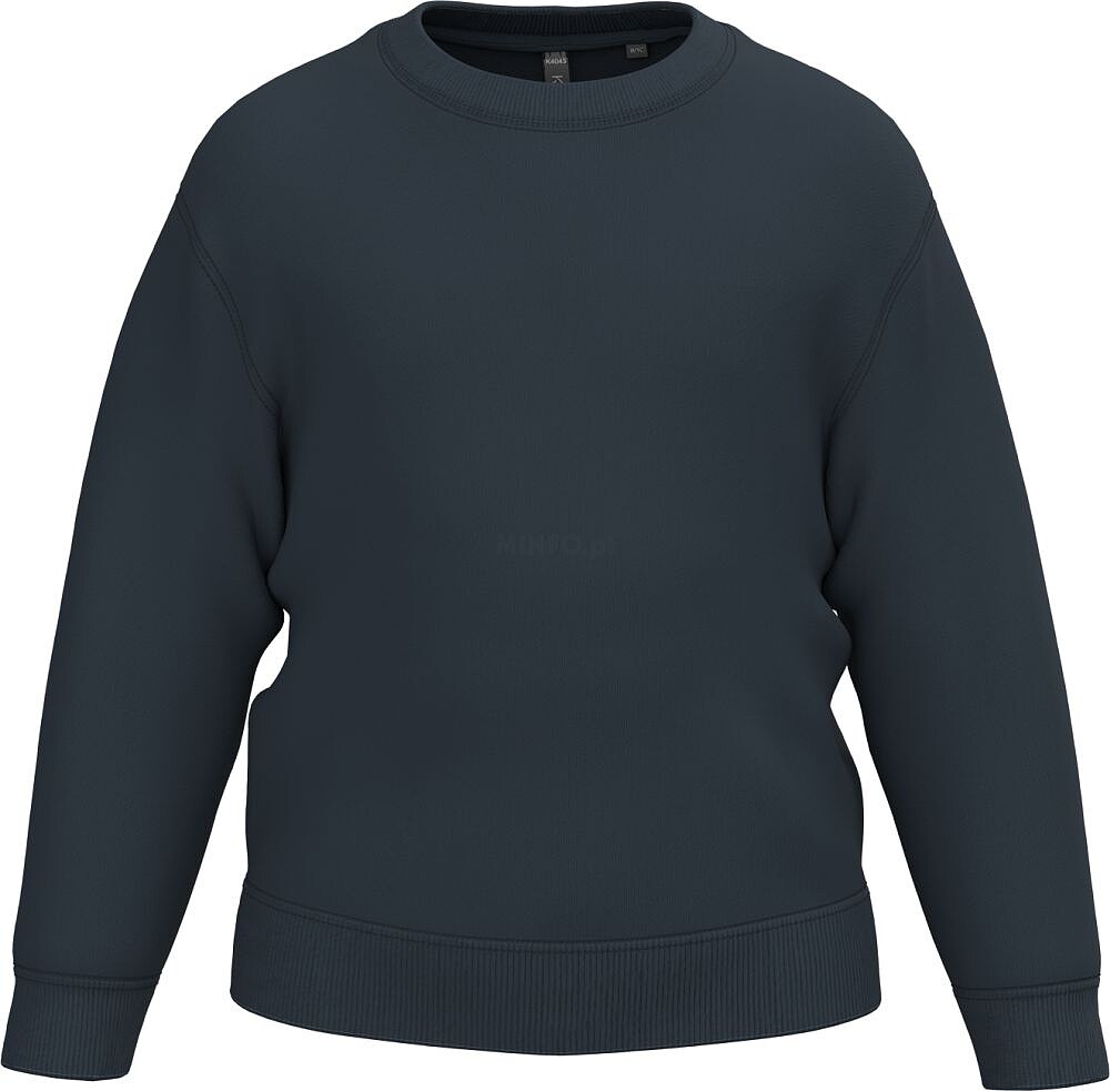 Sweatshirt reciclada decote redondo criança K4043
