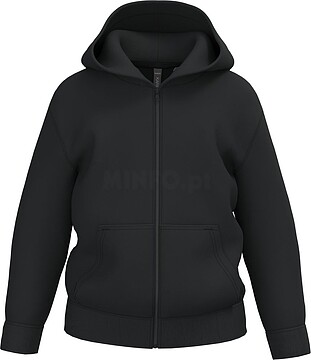 Sweatshirt reciclada com fecho e capuz criança K4045
