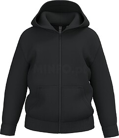 K4045 Sweatshirt reciclada com fecho e capuz criança tam: 8...