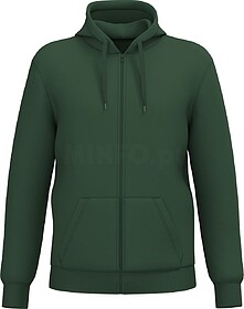 K4042 Sweatshirt reciclada com fecho e capuz unissexo tam: 3...