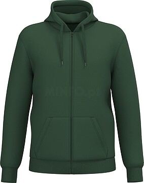 Sweatshirt reciclada com fecho e capuz unissexo K4042
