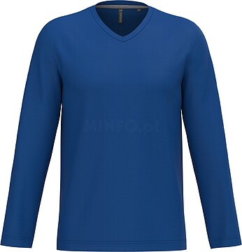 T-shirt manga comprida e decote V K358