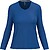 T-shirt de manga comprida decote V senhora K382 - imagem 1