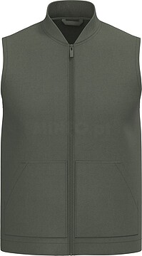 Colete forrado em sarja eco-responsável com gola Teddy unissexo NS623