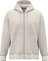 Sweatshirt eco-responsável com fecho e capuz oversize unissexo NS453
