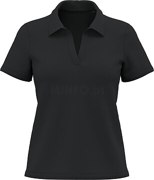 Polo gola em V Supima® de senhora PK205