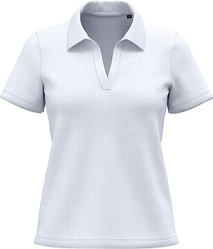 Polo gola em V Supima® de senhora PK205