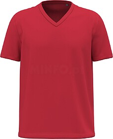 K3028ORG T-shirt BIO150 de homem decote V tam: M cor: Red : ...
