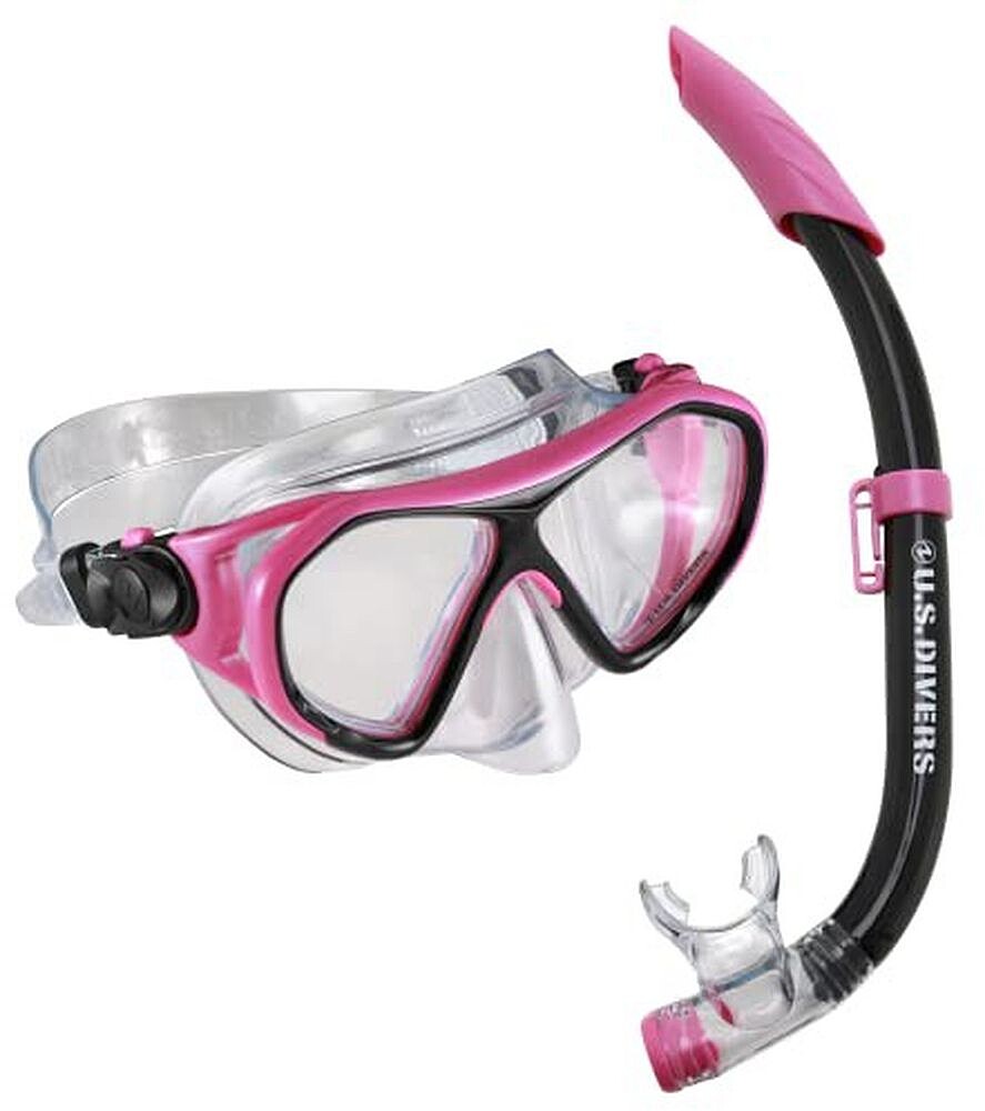 Conjunto de Máscara U.s: Divers Combo Dorado II Junior
