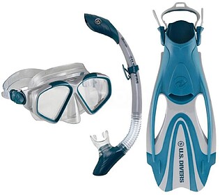 CONJUNTO DE MERGULHO U.S. DIVERS COZUMEL - Cinza/Azul 40/44