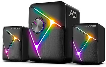 SP-5200 : ADVANCE COLUNAS SOUNDPHONIC 11W RMS 2.1 RGB SPEAKER SET