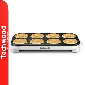 Máquina De Panquecas Elétrica 1500W Branca TECHWOOD TCP-08...