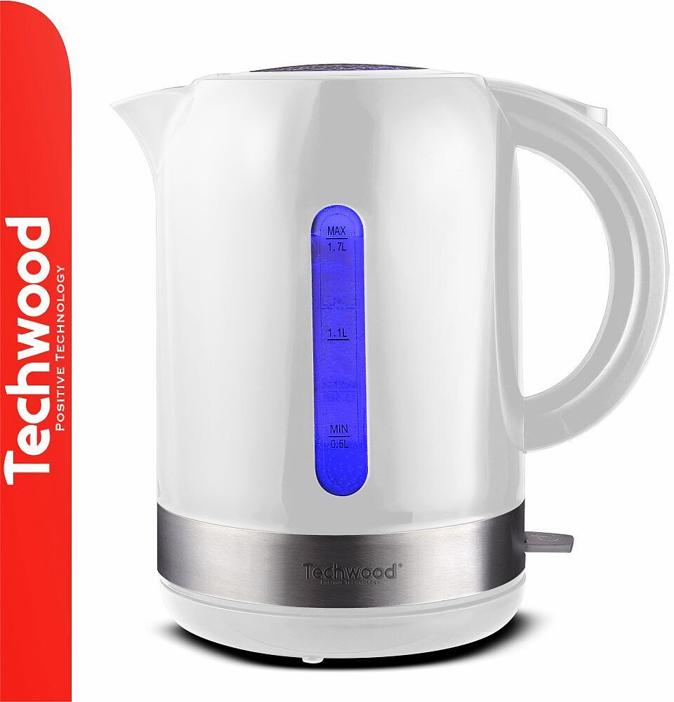 Fervedor De Água Elétrico Branco 2200W 1.7L TECHWOOD