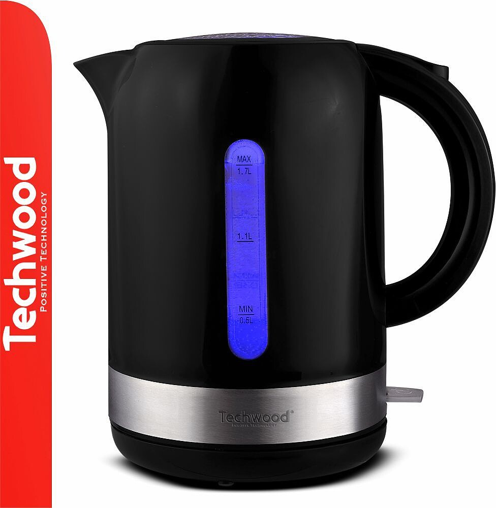 Fervedor De Água Elétrico Preto 2200W 1.7L TECHWOOD