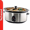 Panela Elétrica 6.5L 320W Inox TECHWOOD TMJ-6507