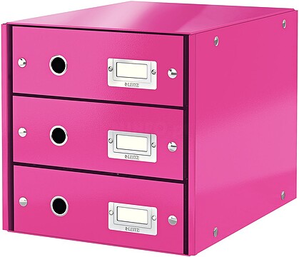 es60480023 : Bloco 3 gavetas (290x283x360mm) - NEW : Rosa