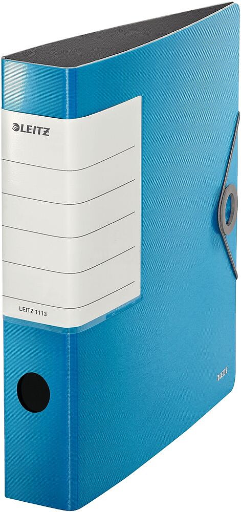 Pasta de Arquivo Leitz Solid PP A4 Lombada 50 MM Azul Claro (Venda Multiplos 5) 11130030