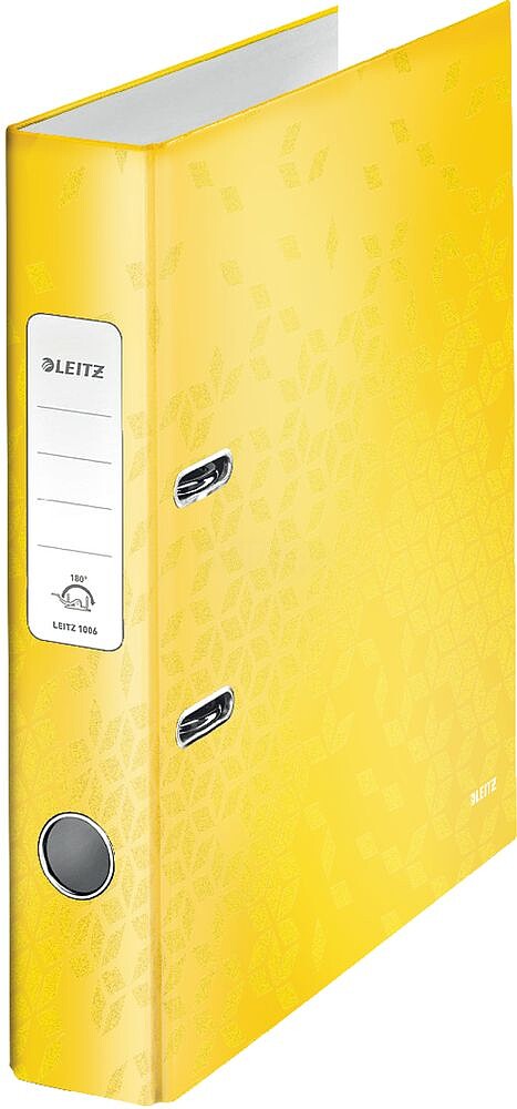 Pasta Arquivo Leitz Wow Din A4. Lom. 50 MM. Amarelo Limão 10060116