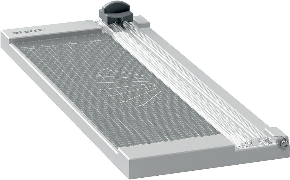 Leitz Precision Home A4 Tesoura para Corte de Papel - Corta até 8 Folhas - Para Formato A4 - Cabeçote de Corte com Lâmina Fixa - Cor Cinza