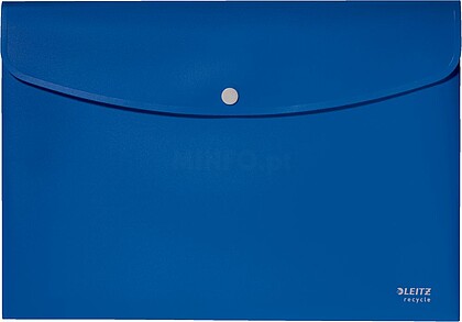 46780035 : SOBRES POLIPROPILENO OPACO A4 CON BROCHE BOTON RECYCLE AZUL LEITZ 46780035