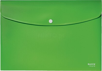 46780055 : SOBRES POLIPROPILENO OPACO A4 CON BROCHE BOTON RECYCLE VERDE LEITZ 46780055
